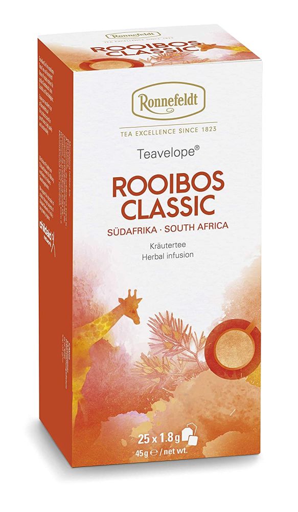 Ronnefeldt Teavelope "Rooibos CLASSIC", Kräutertee mit Tro 25 Beutel, 45 g