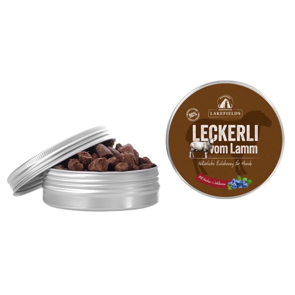 LAKEFIELDS MANUFAKTUR Snacks Trockenfleisch Leckerlei Weidelamm 50g