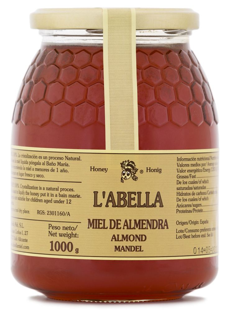 Mandelblütenhonig aus Spanien - Mandel Honig - Premium Qualität - Naturprodukt - kaltgeschleudert