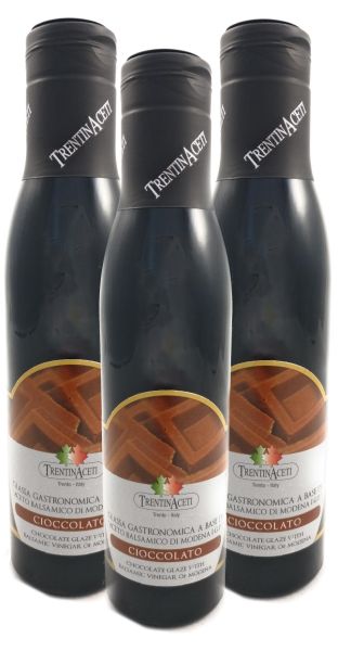 Schokoladen Balsamico - Balsamico Creme mit Aroma aus Italien - 3x300 ml - Aceto Balsamico Di Modena