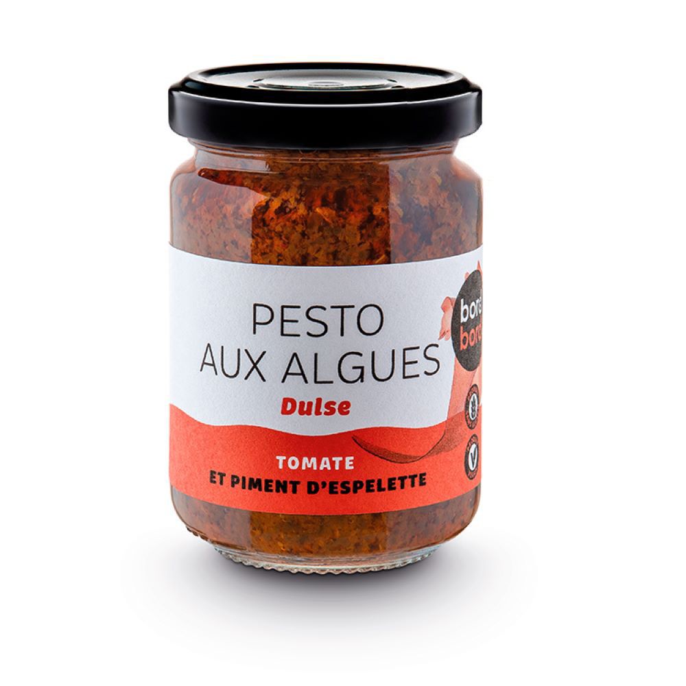 Bord à bord rotes Algenpesto aus Dulce 120g aus Frankreich/Bretagne/Atlantik | Laborgeprüfte Algen |