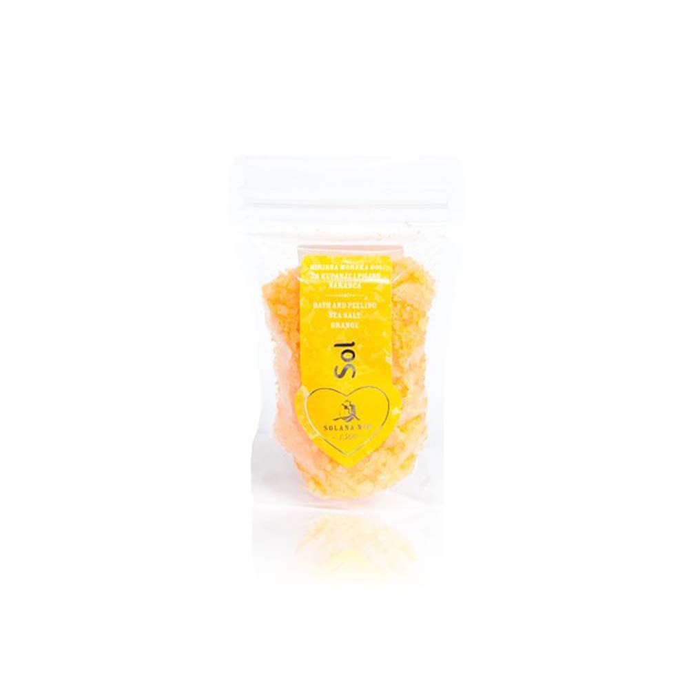 Solana Nin - Badesalz - Meersalz - Orangenduft - Zipbeutel - 130g