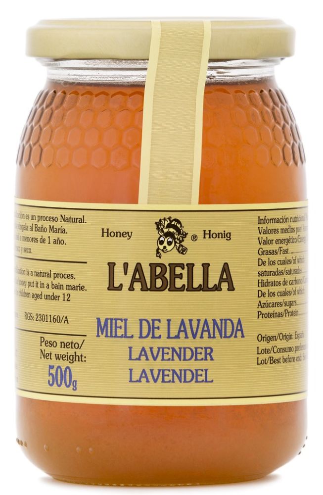 Lavendelhonig aus Spanien - Premium Qualität - reines Naturprodukt - kaltgeschleudert - im Glas 