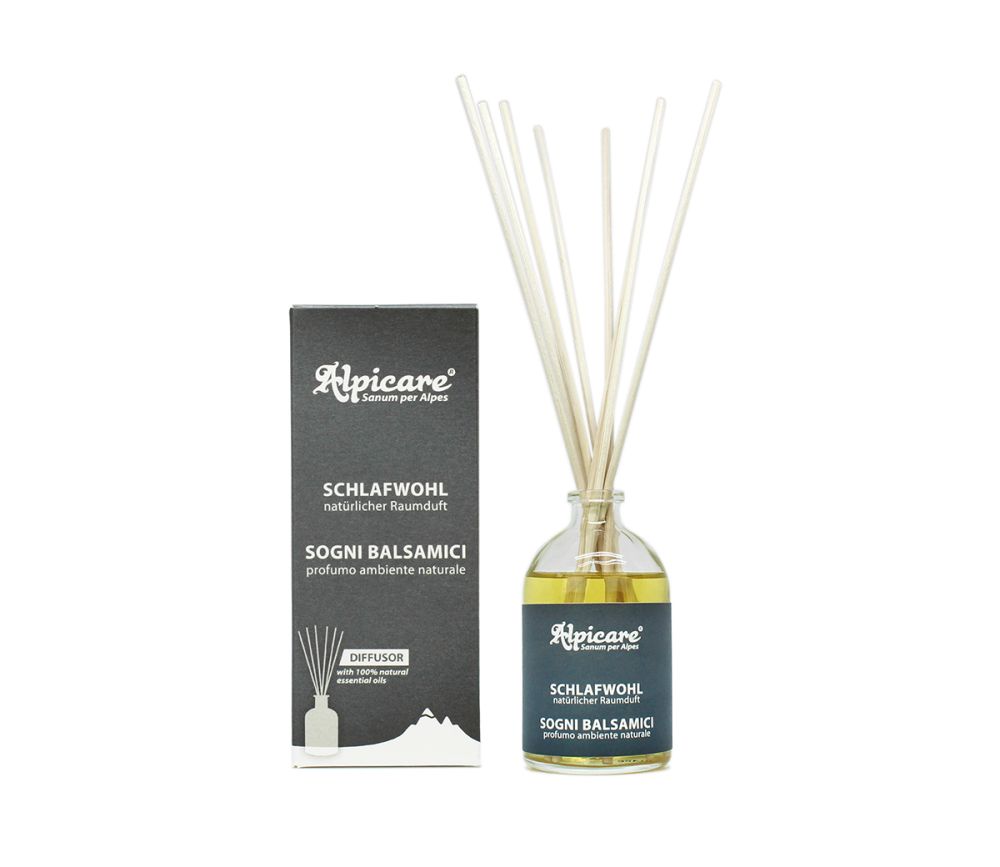 Vitalis Dr. Joseph - ALPICARE Schlafwohl Raumduft Diffusor mit Duftstäbchen 100ml