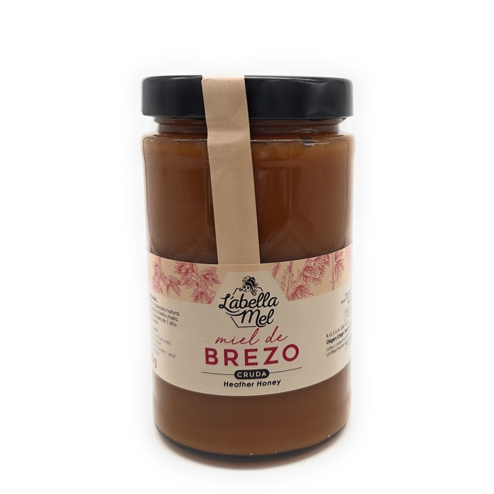 Roher Heidehonig aus Spanien - Premium Qualität - reines Naturprodukt - kaltgeschleudert - im Glas