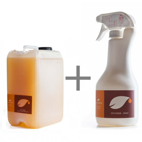 BIO Fettlöser 3 Liter SET Uni Sapon - Konzentrat - chemiefrei - umweltschonend - zertifiziert