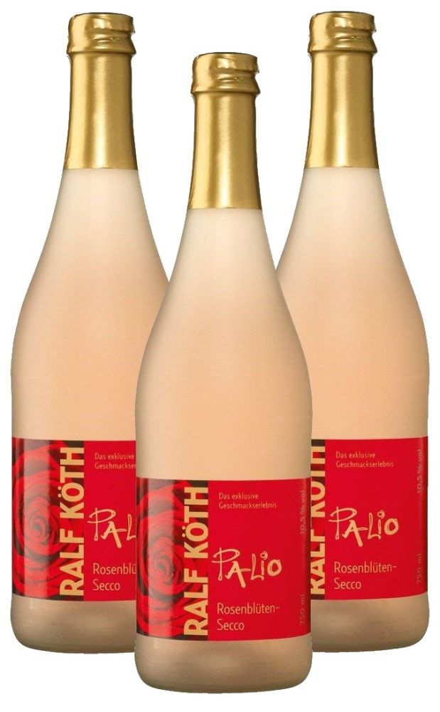 Palio - Rosenblüte Secco 3x 0,75l - Fruchtiger Perlwein - Prämiert aus Deutschland