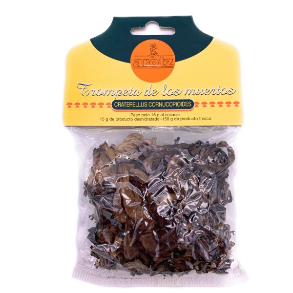 Schwarzer Trompete Pilz - getrocknete Speisepilze der Spitzenklasse aus Spanien - in Scheiben - 15 g