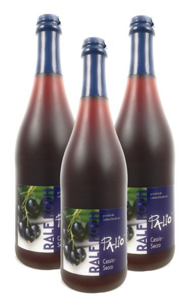 Palio - Cassis Secco 3x 0,75l - Fruchtiger Perlwein - Prämiert aus Deutschland