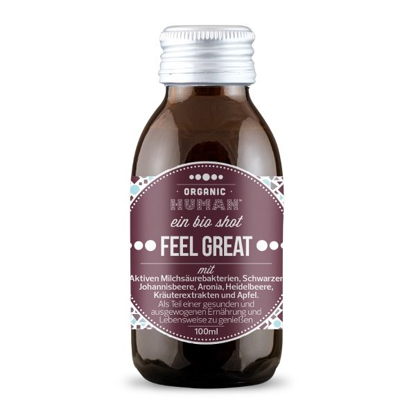Organic Human - Bio Shot - Feel Great Fruits mit Aktiven Milchsäurebakterien