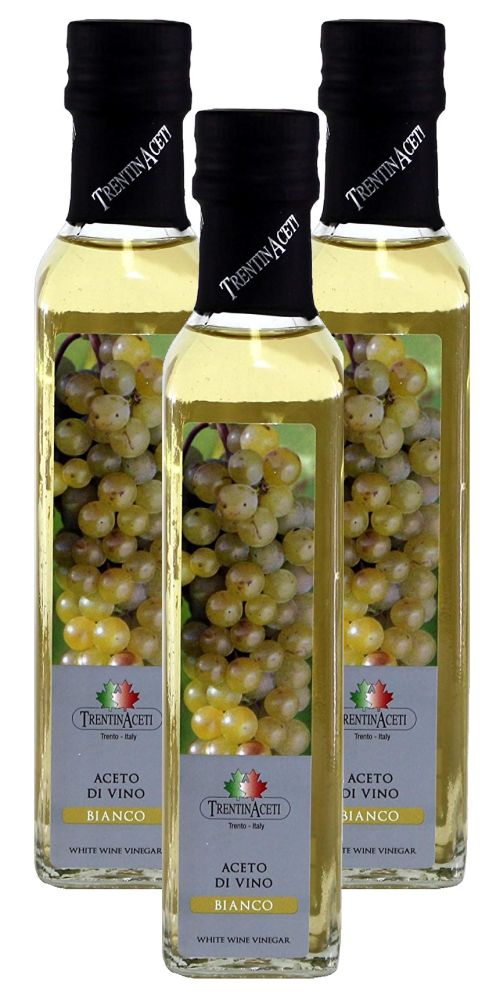 Weißweinessig - Weißwein Essig aus Italien - TrentinAcetia - 3x250 ml - Aceto di vino bianco