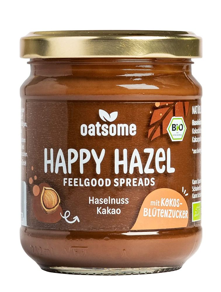 Oatsome Happy Hazel Haselnussmus - Frühstück Brotaufstrich 200g