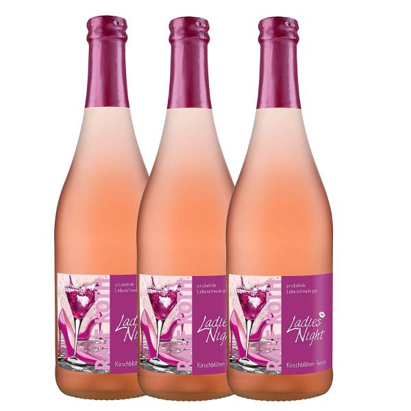 Palio - 3x Ladies Night Kirschblüten Secco 0,75l - Fruchtiger Perlwein 