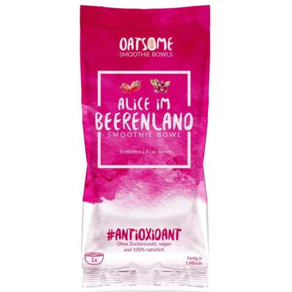Oatsome - Alice im Beerenland - Smoothie Bowl - Nährstoff Frühstück mit 100% natürlichen Zutaten & o Oatsome - Alice im Beerenland - Smoothie Bowl - Nährstoff Frühstück mit 100% natürlichen Zutaten & o