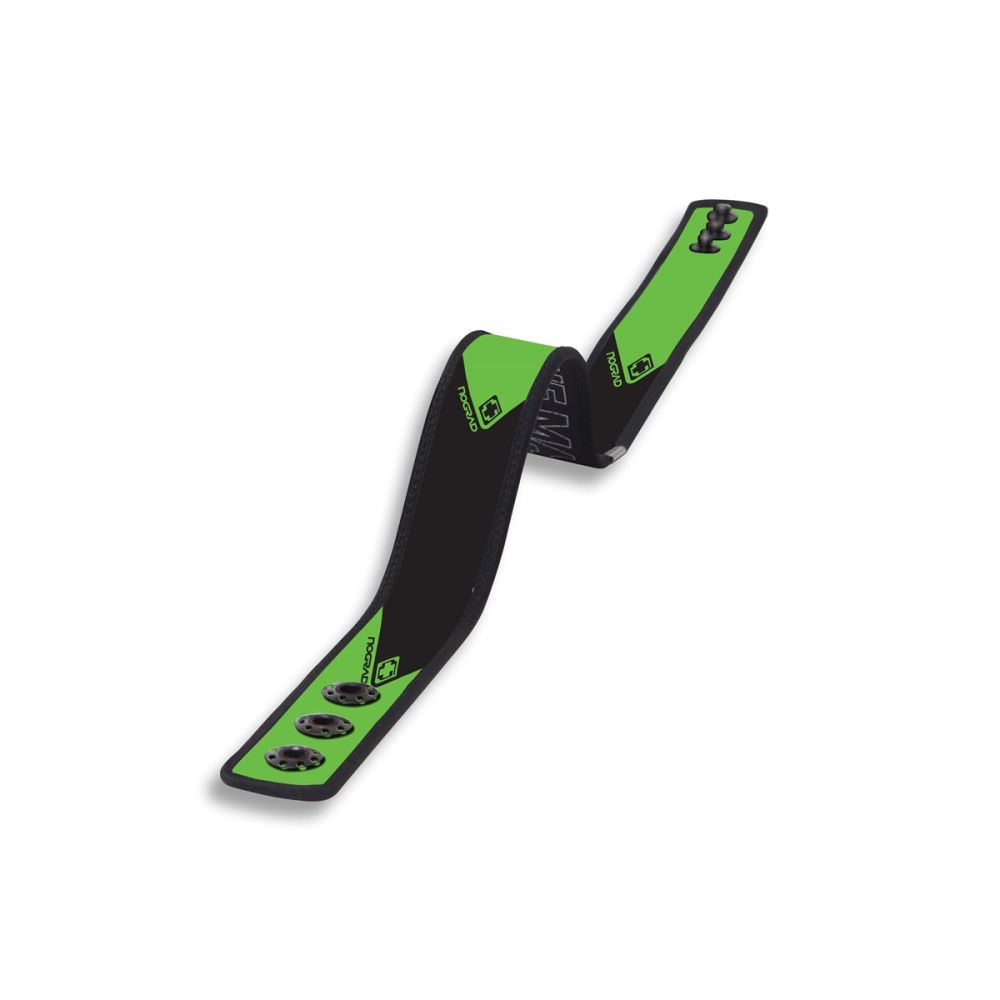 NOGRAD - Neopren Gürtel - Ideal als leichter Sport-Gürtel - Aerobelt Corporate Black Green