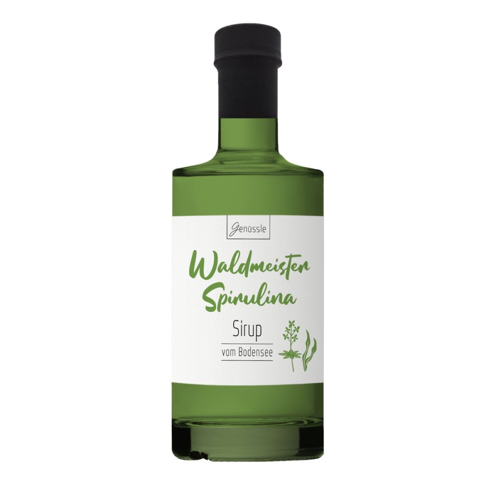 BIO Waldmeister-Spirulina-Sirup - Genüssle Waldmeister Sirup vom Bodensee mit blauem Spirulina